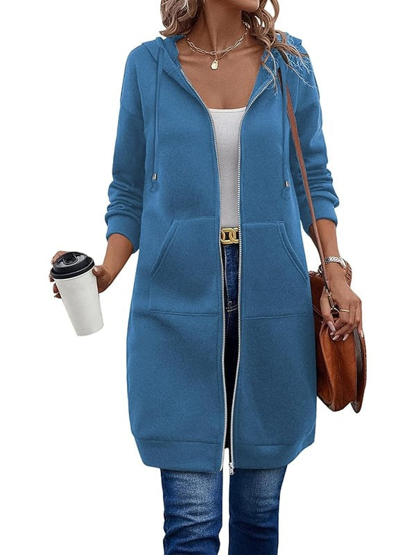 Harriet | Zip-Front Longline Hoodie
