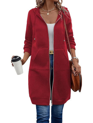 Harriet | Zip-Front Longline Hoodie