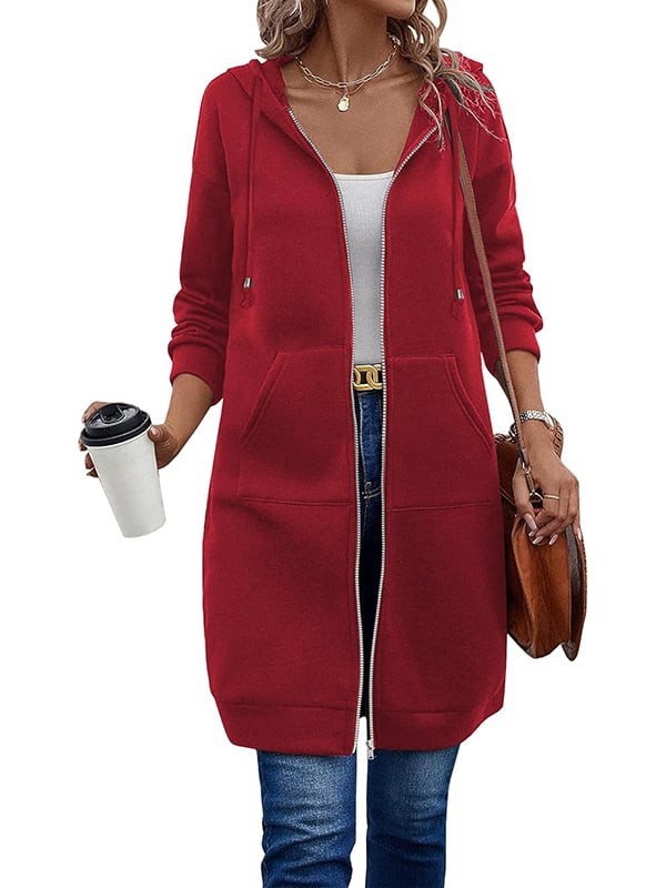 Harriet | Zip-Front Longline Hoodie