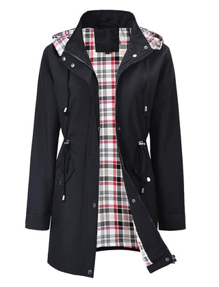 Harriet | Hooded Drawstring Rain Jacket