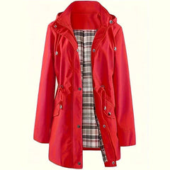 Harriet | Hooded Drawstring Rain Jacket