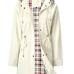 Harriet | Hooded Drawstring Rain Jacket