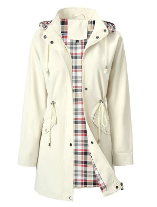 Harriet | Hooded Drawstring Rain Jacket