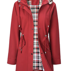 Harriet | Hooded Drawstring Rain Jacket