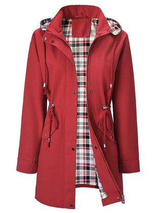 Harriet | Hooded Drawstring Rain Jacket
