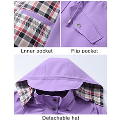 Harriet | Hooded Drawstring Rain Jacket