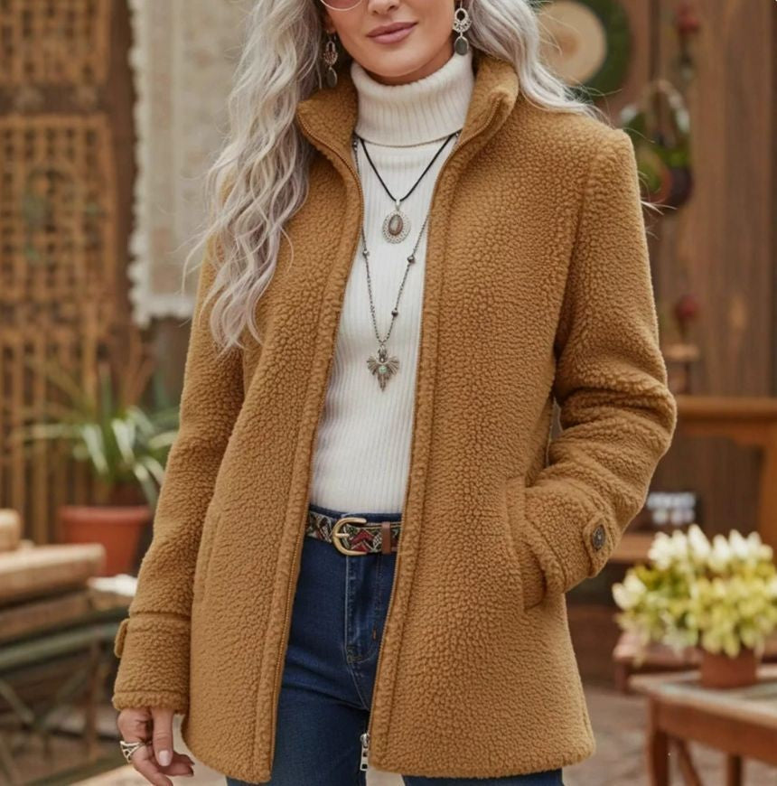 Vivienne | Stand Collar Loose Jacket