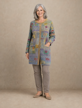 Patchouli | Artistic Button Cardigan – Yellow