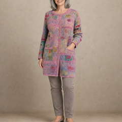 Patchouli | Artistic Button Cardigan – Pink
