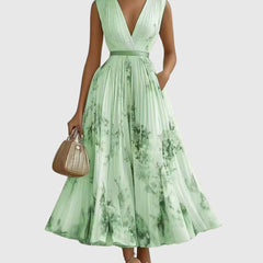 Rowella | Pleated Maxi Dress