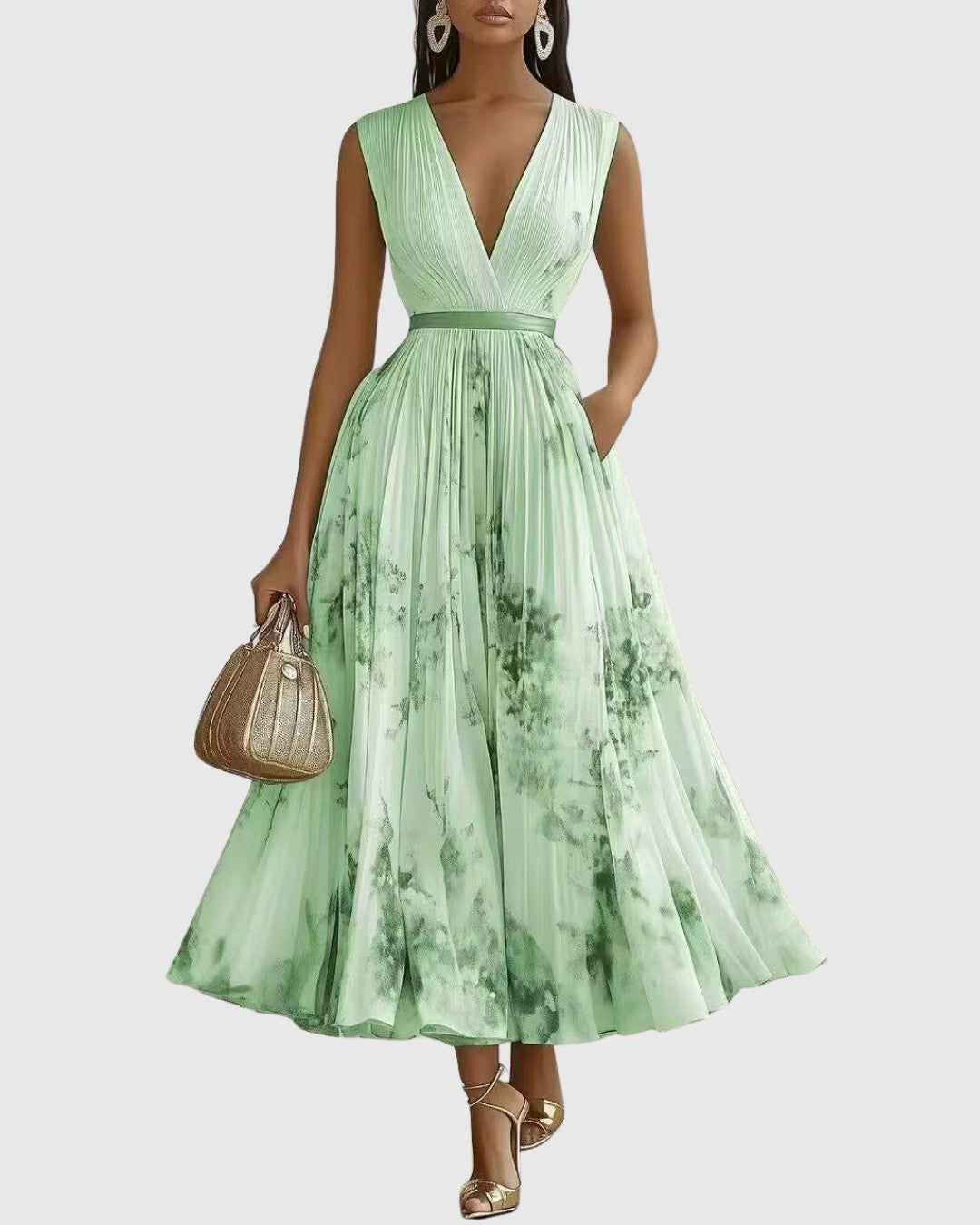 Rowella | Pleated Maxi Dress