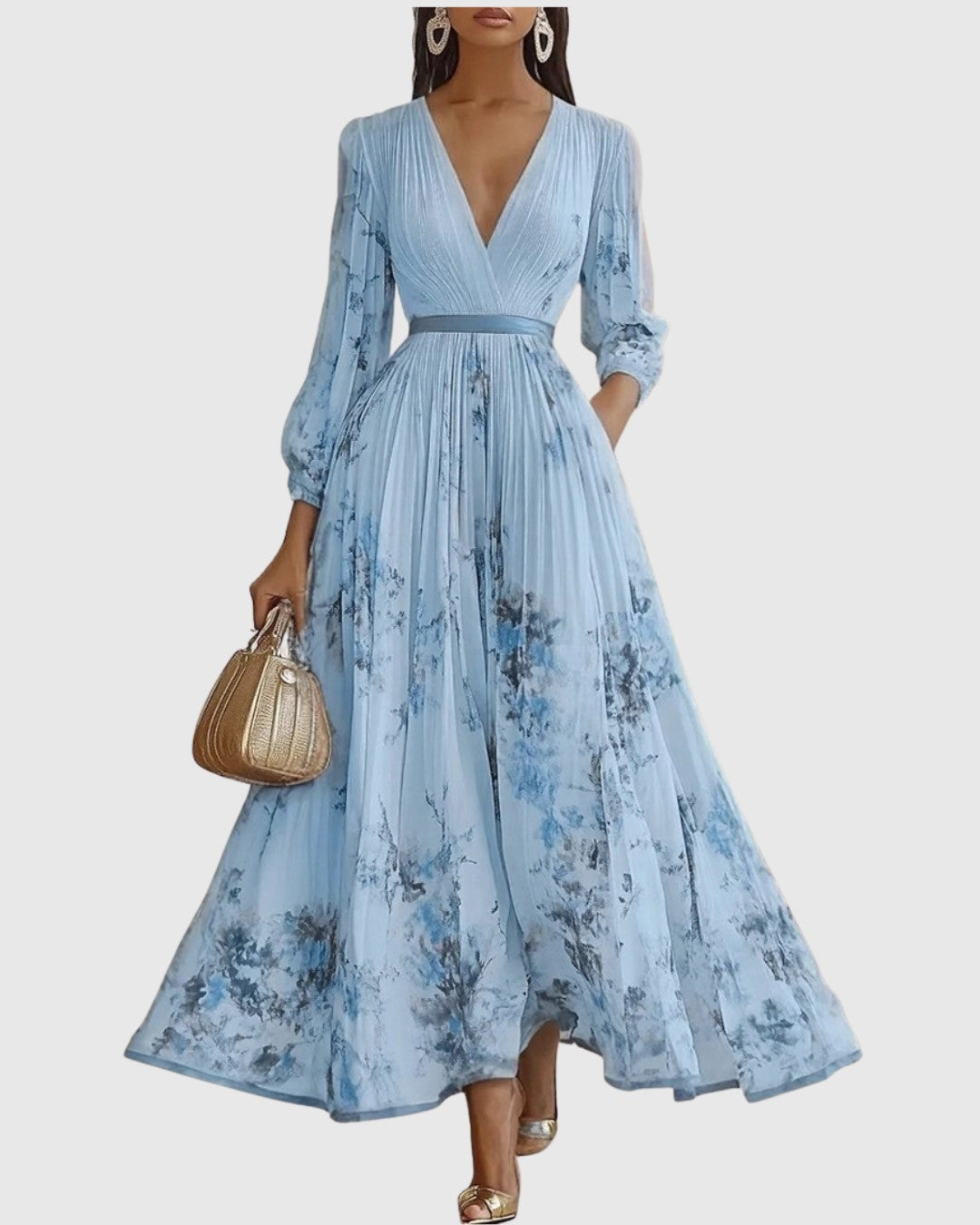 Rowella | Pleated Maxi Dress