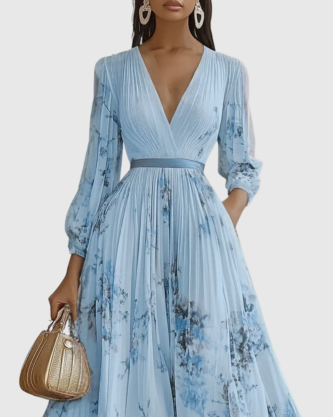 Rowella | Pleated Maxi Dress