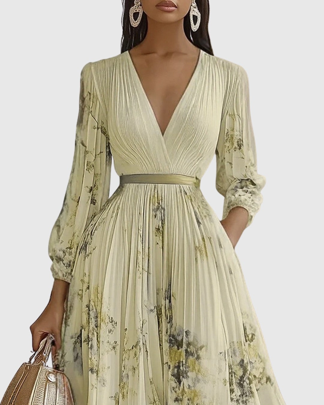 Rowella | Pleated Maxi Dress