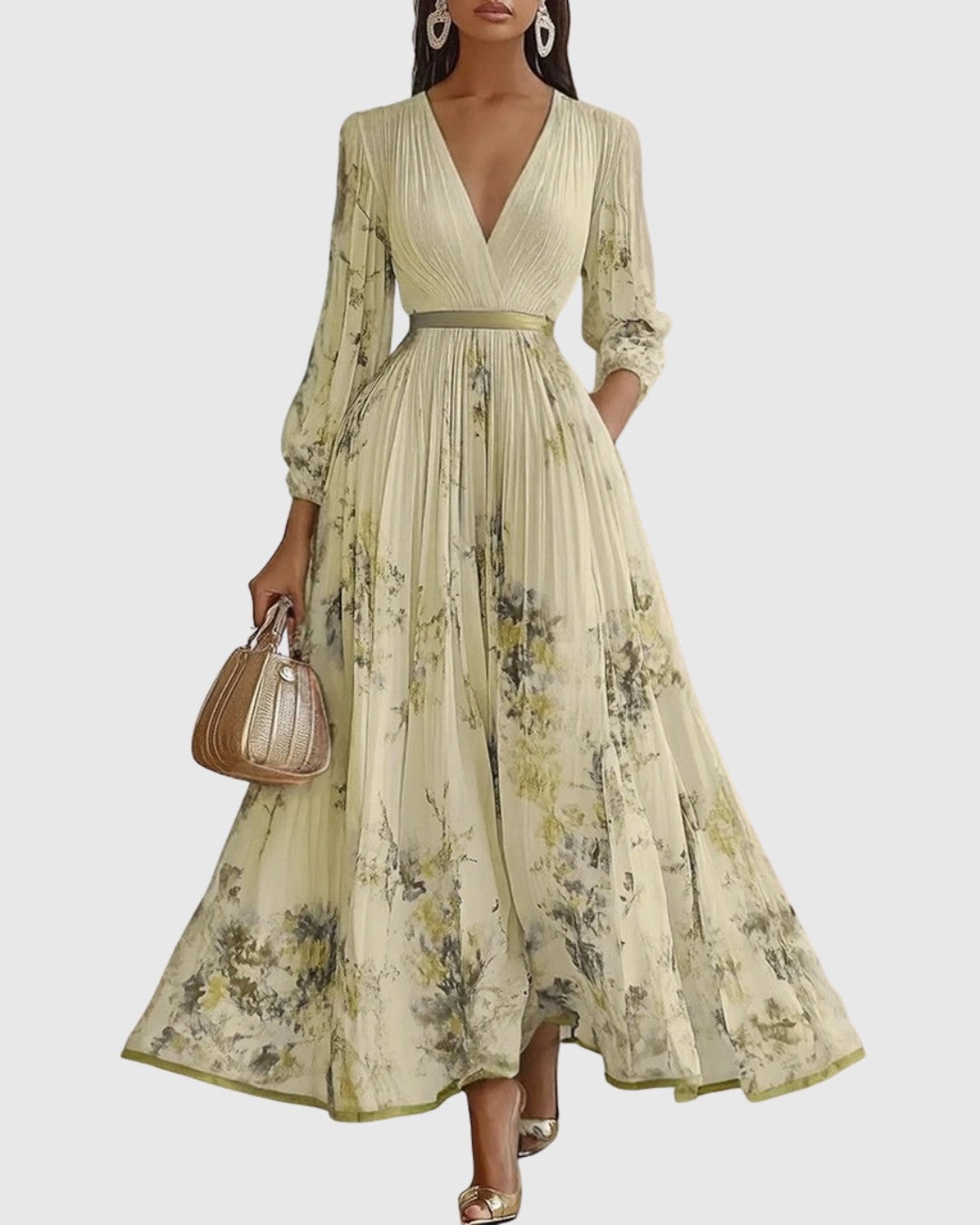 Rowella | Pleated Maxi Dress