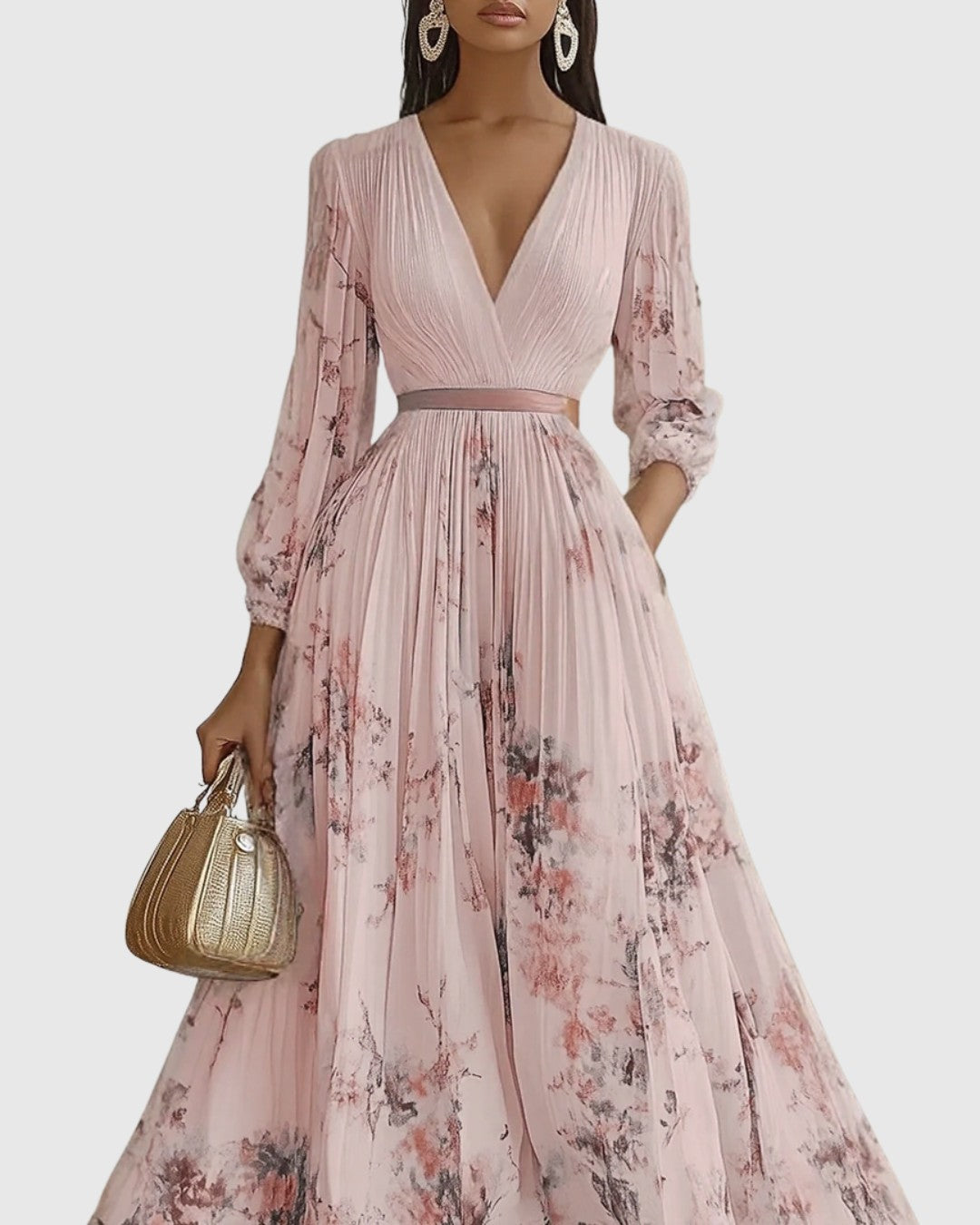 Rowella | Pleated Maxi Dress