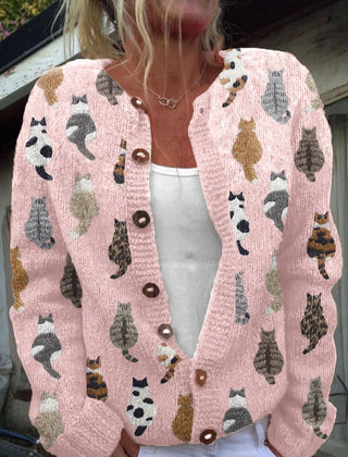 Bramley | Cat Motif Cardigan