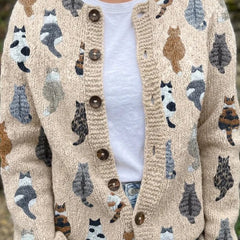 Bramley | Cat Motif Cardigan