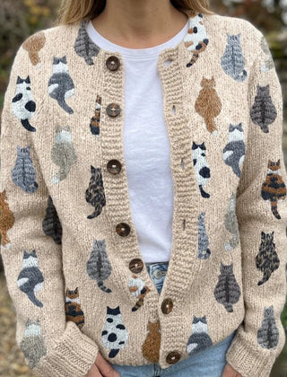 Bramley | Cat Motif Cardigan