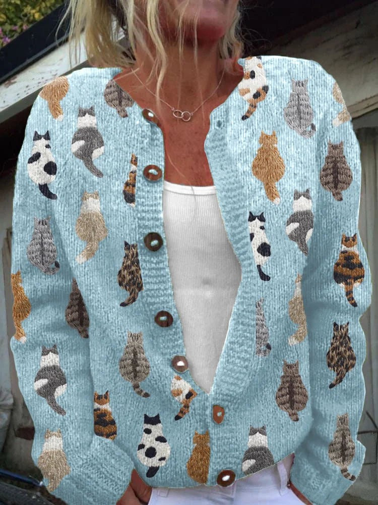 Bramley | Cat Motif Cardigan