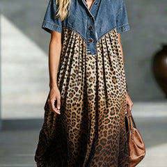 Penny | Denim Top Midi Dress