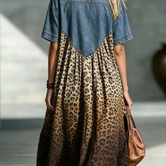 Penny | Denim Top Midi Dress