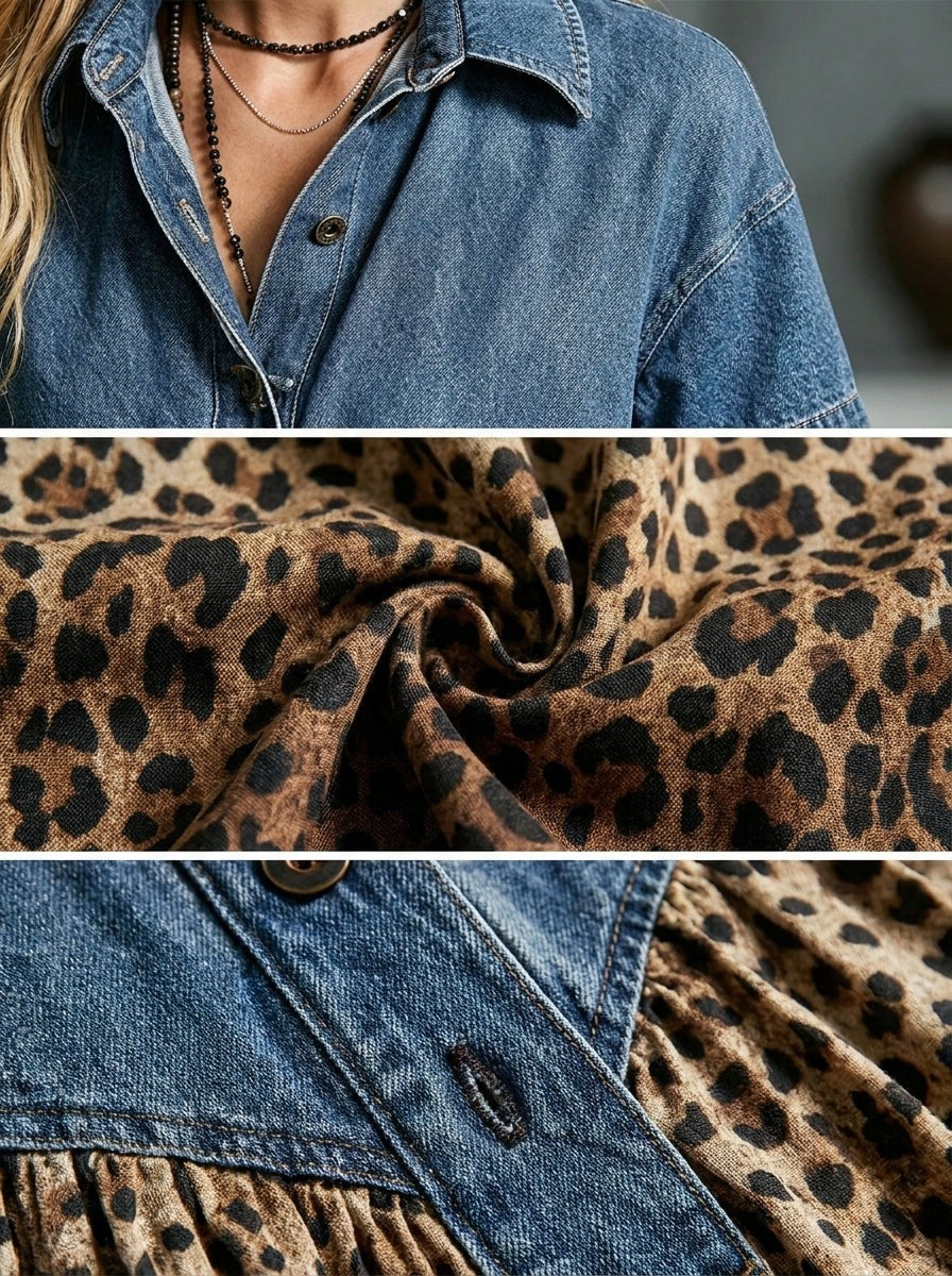 Penny | Denim Top Midi Dress