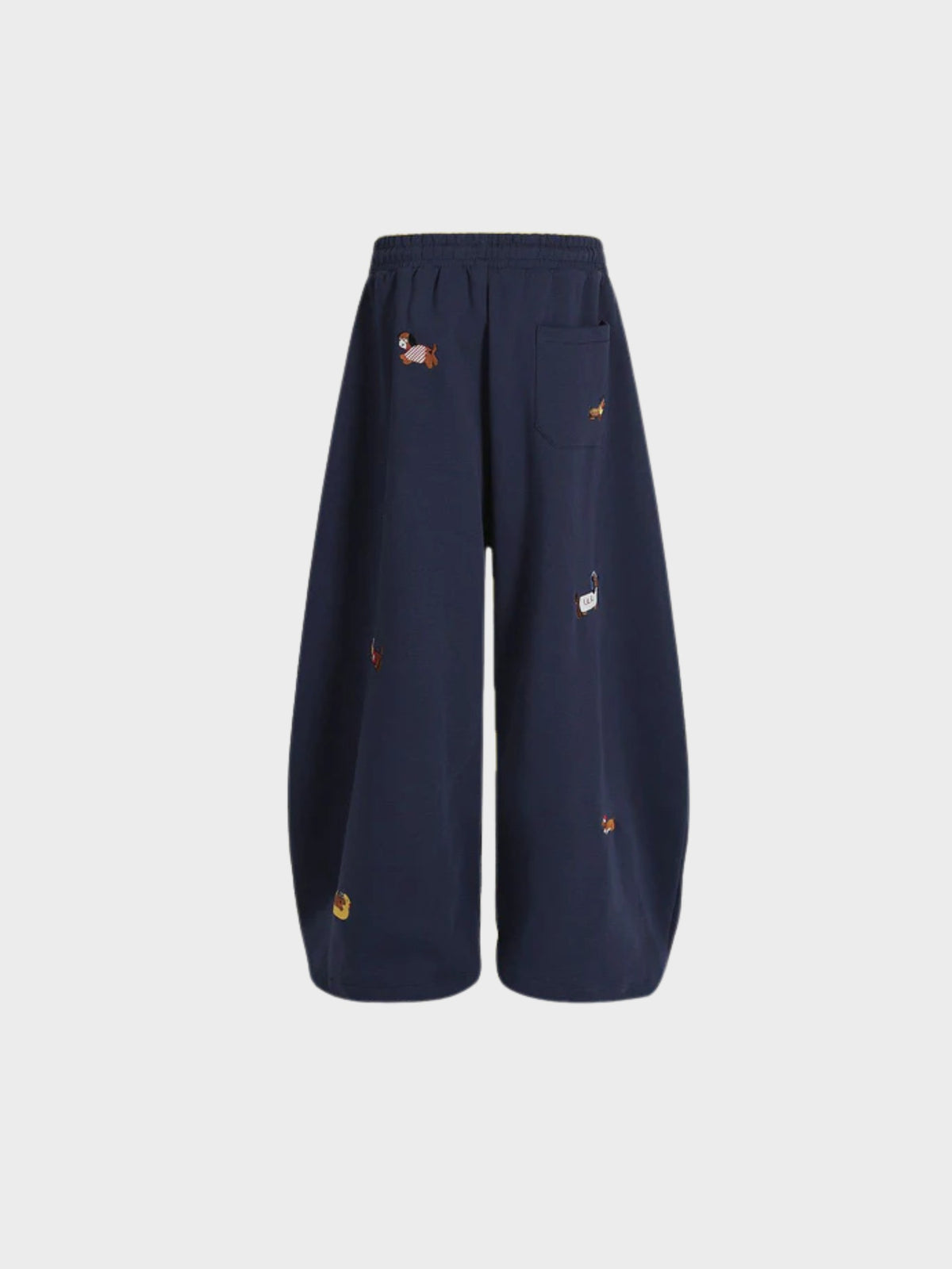 Amalfi | Embroidered Barrel-Leg Sweatpants