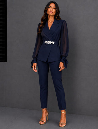 Emily | Tailored Jacket & Wide-Leg Trouser Set