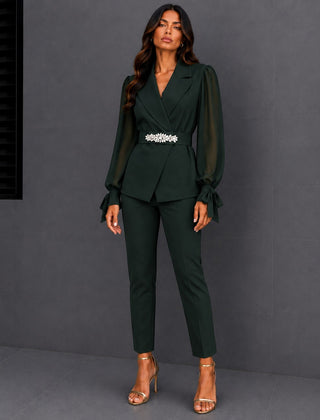 Emily | Tailored Jacket & Wide-Leg Trouser Set