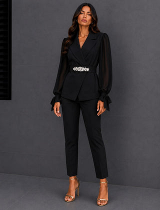 Emily | Tailored Jacket & Wide-Leg Trouser Set
