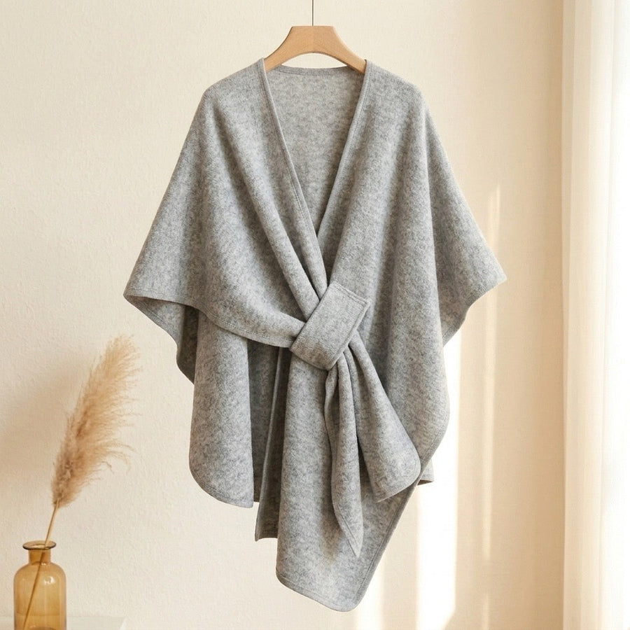 Clara | Loop-Front Poncho Scarf