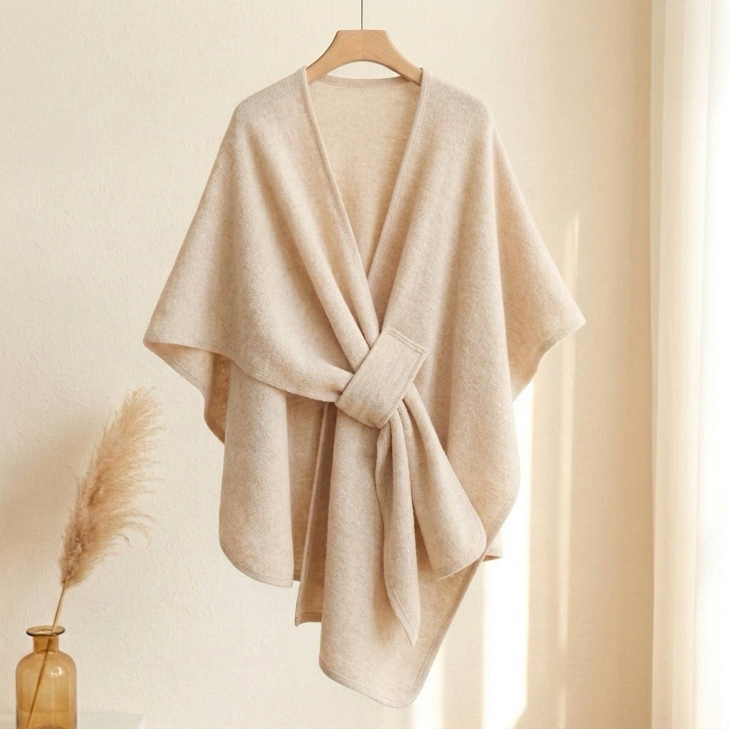 Clara | Loop-Front Poncho Scarf
