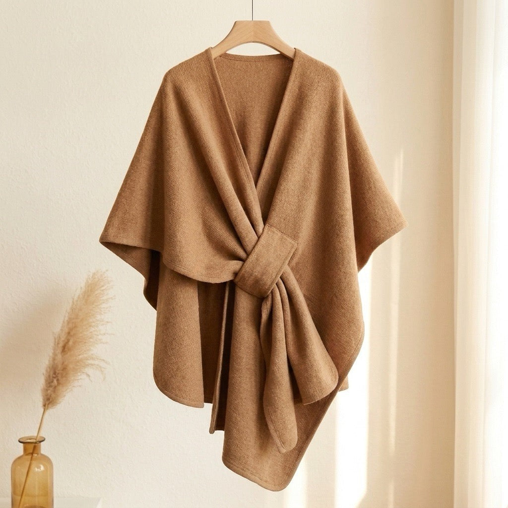 Clara | Loop-Front Poncho Scarf