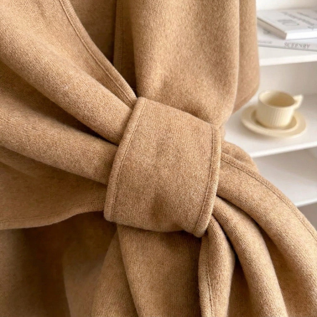 Clara | Loop-Front Poncho Scarf