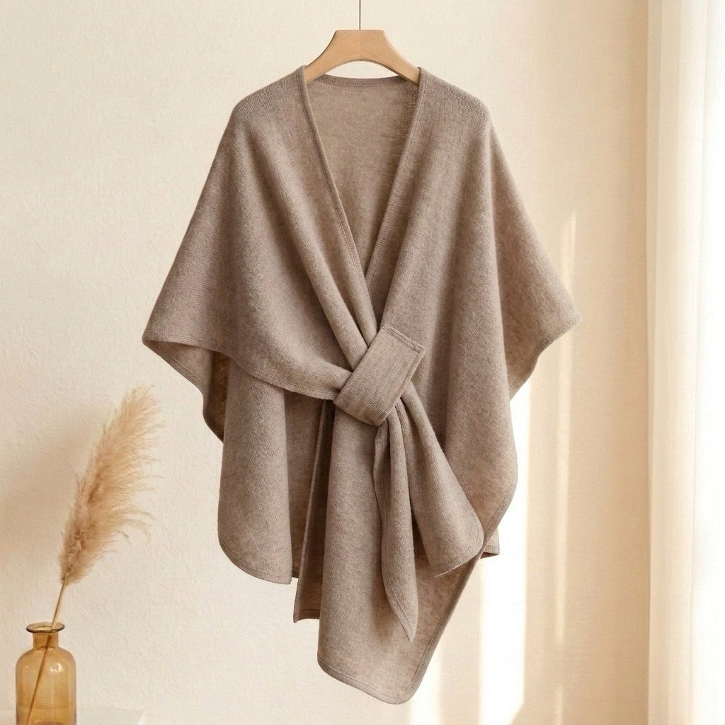 Clara | Loop-Front Poncho Scarf