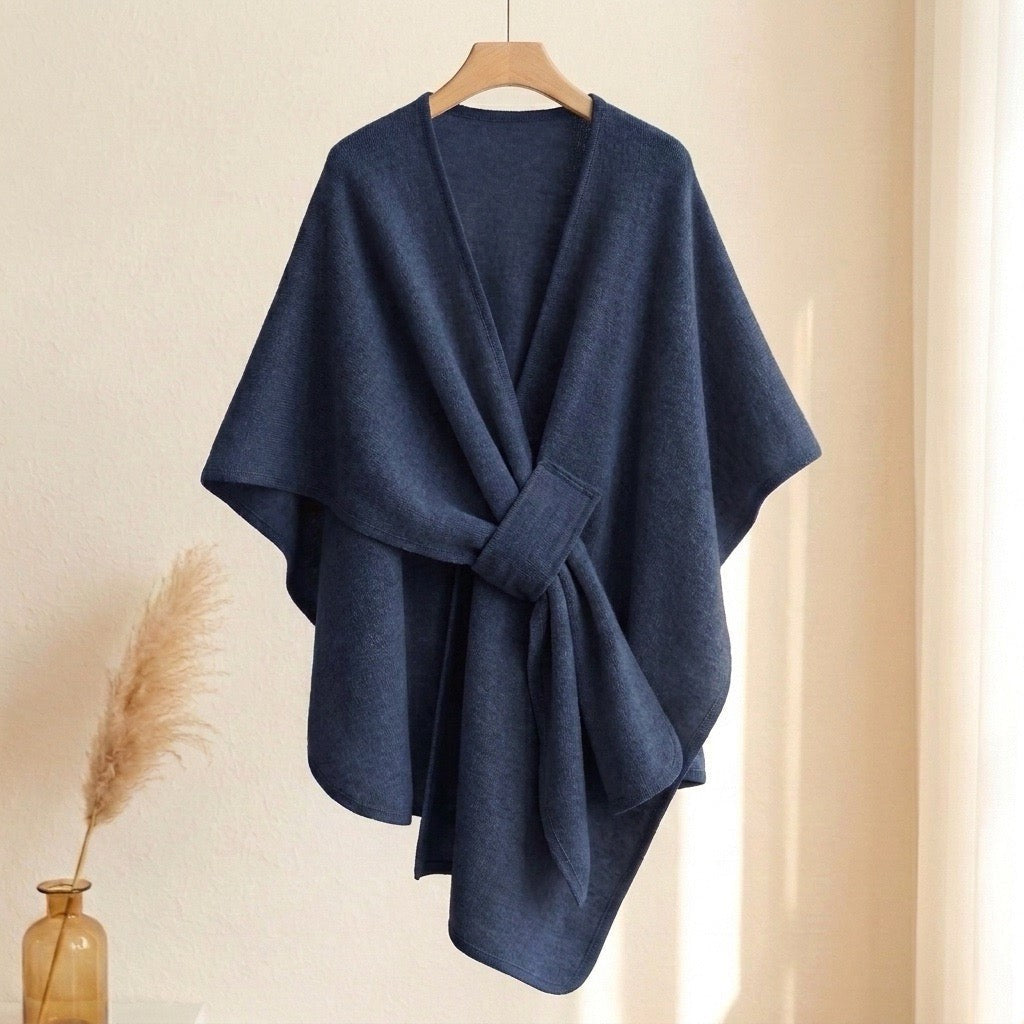 Clara | Loop-Front Poncho Scarf