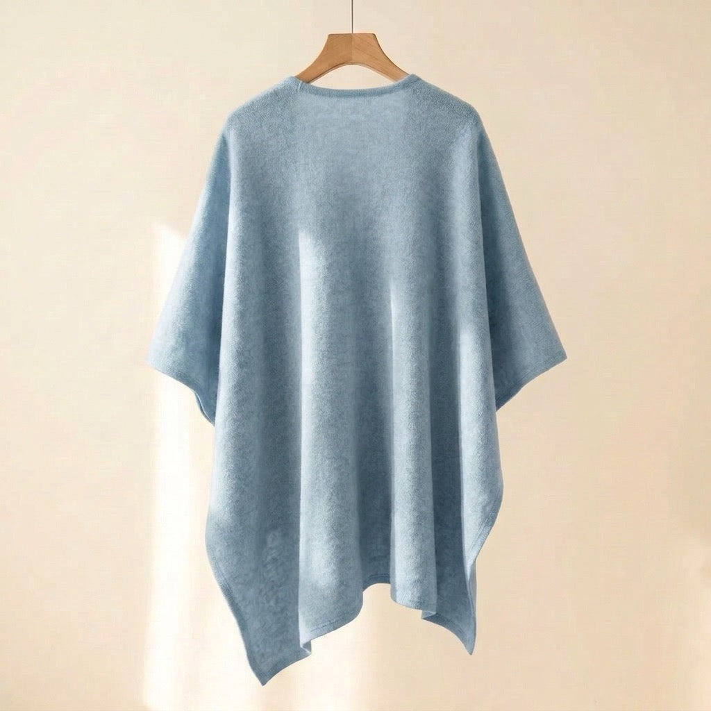 Clara | Loop-Front Poncho Scarf