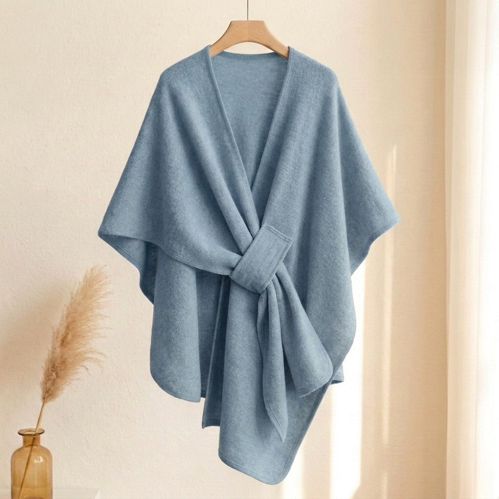 Clara | Loop-Front Poncho Scarf