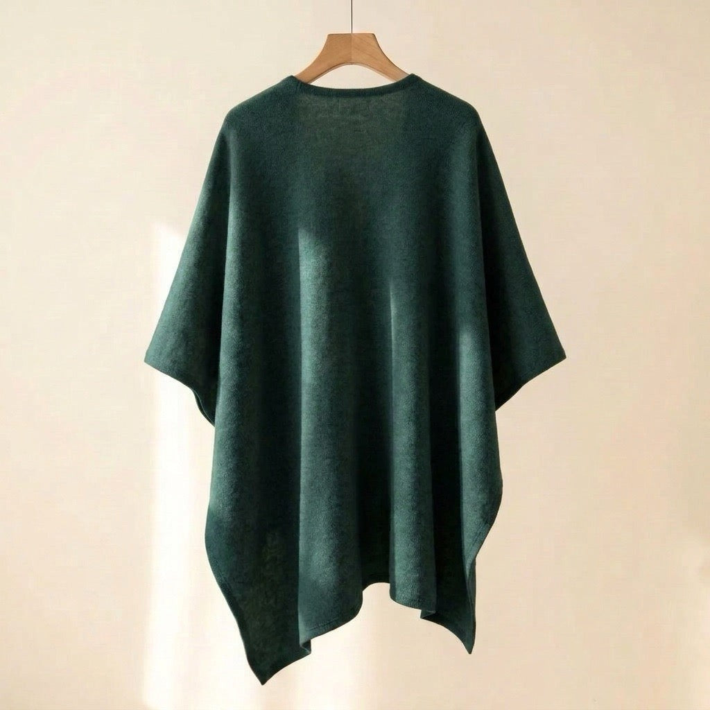 Clara | Loop-Front Poncho Scarf