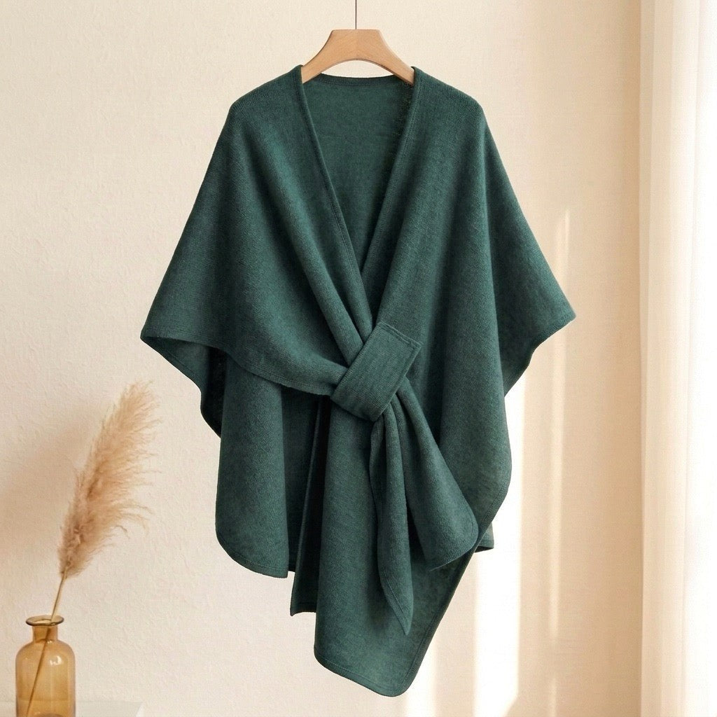 Clara | Loop-Front Poncho Scarf