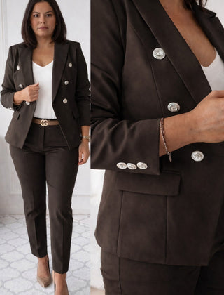 Enrica | Tailored Jacket & Cigarette Trousers