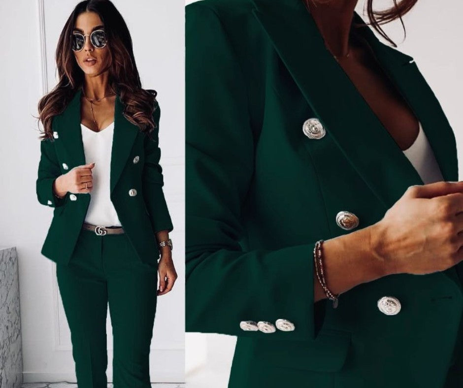 Enrica | Tailored Jacket & Cigarette Trousers