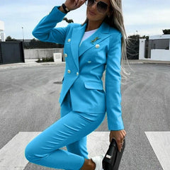 Enrica | Tailored Jacket & Cigarette Trousers