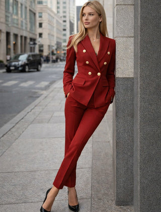 Enrica | Tailored Jacket & Cigarette Trousers