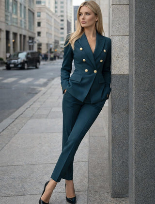 Enrica | Tailored Jacket & Cigarette Trousers