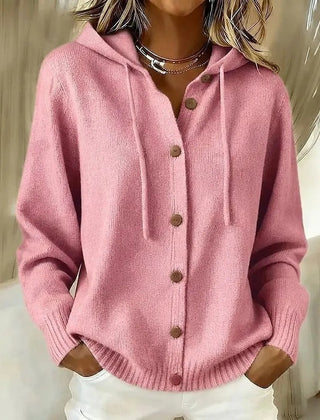 Evelyn | Button-Down Hooded Cardigan