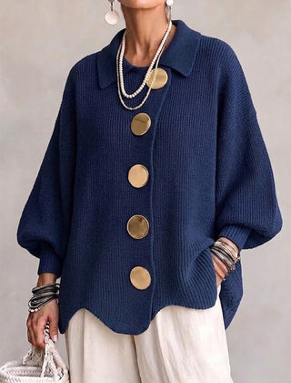 Isadora | Oversized Collared Cardigan
