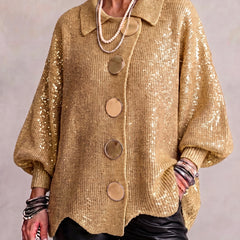 Isadora | Oversized Collared Cardigan