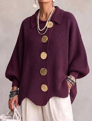 Isadora | Oversized Collared Cardigan